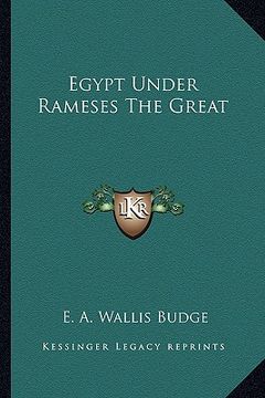 portada egypt under rameses the great (en Inglés)