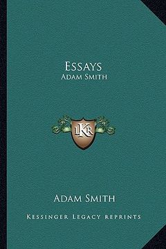 portada essays: adam smith
