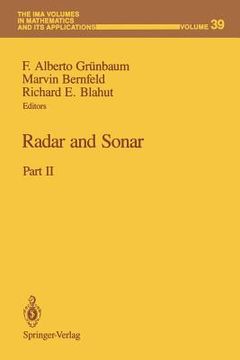 portada Radar and Sonar: Part II (en Inglés)