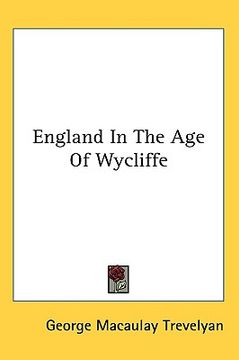 portada england in the age of wycliffe
