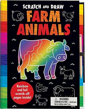 portada Scratch and Draw Farm Animals (in English)