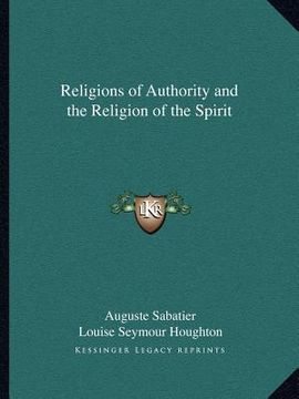 portada religions of authority and the religion of the spirit (en Inglés)