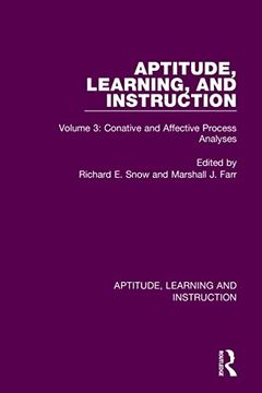 portada Aptitude, Learning, and Instruction (en Inglés)