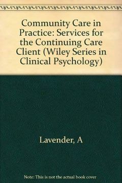 portada Community Care in Practice (Wiley Series in Clinical Psychology) 