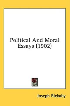 portada political and moral essays (1902) (in English)