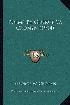 portada poems by george w. cronyn (1914) (en Inglés)