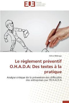 portada Le Reglement Preventif O.H.A.D.a: Des Textes a la Pratique