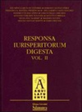 portada responsa iurisperitorum digesta, vol. ii (in Spanish)