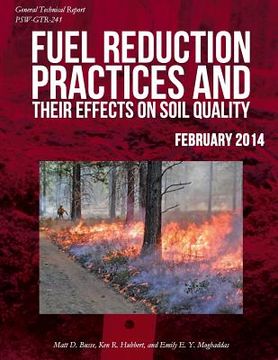 portada Fuel Reduction Practices and Their Effects on Soil Quality (en Inglés)