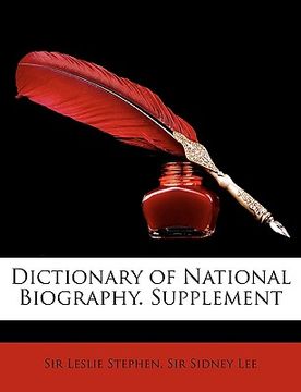 portada dictionary of national biography. supplement (en Inglés)
