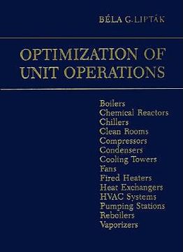 portada optimization of unit operations (en Inglés)