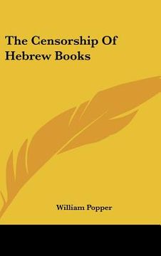 portada the censorship of hebrew books (in English)