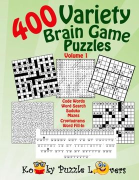 portada Variety Puzzle Book, 400 Puzzles, Volume 1 (en Inglés)