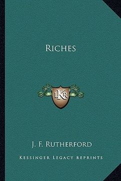 portada riches (en Inglés)