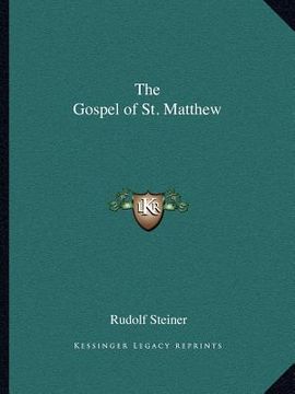 portada the gospel of st. matthew (en Inglés)