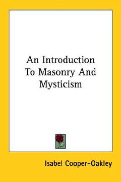 portada an introduction to masonry and mysticism