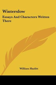 portada winterslow: essays and characters written there