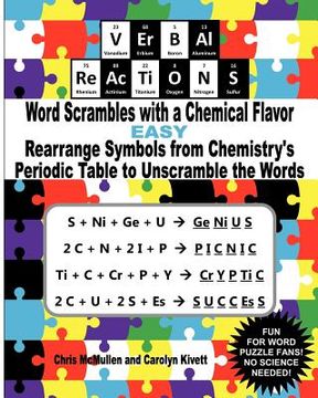 portada verbal reactions - word scrambles with a chemical flavor (easy) (in English)