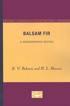 portada balsam fir: a monographic review (en Inglés)
