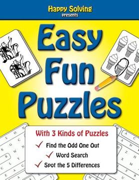 portada Easy, Fun Puzzles: Word Search, Find the Odd One Out and Spot the Differences