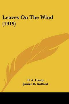 portada leaves on the wind (1919) (en Inglés)