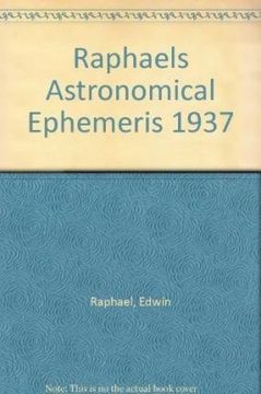portada Raphael's Astronomical Ephemeris 1937 With Tables of Houses for London, Liverpool and new York