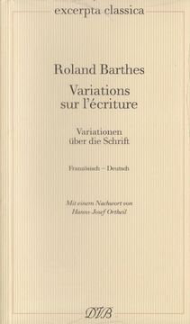 portada Variations sur L'écriture / Variationen Über die Schrift (in French)