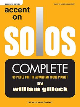 portada Gillock William Accent on Solos Complete Early to Later Elementary PF (en Inglés)