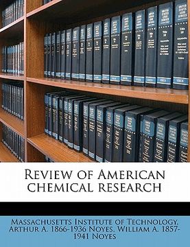 portada review of american chemical researc, volume 5 (in English)