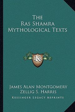 portada the ras shamra mythological texts (in English)