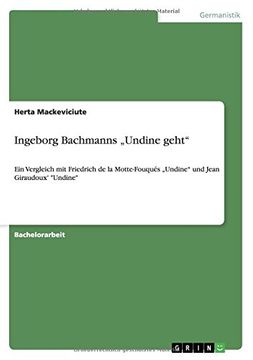 portada Ingeborg Bachmanns „Undine geht" (German Edition)