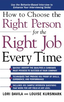 portada How to Choose the Right Person for the Right job Every Time (in English)