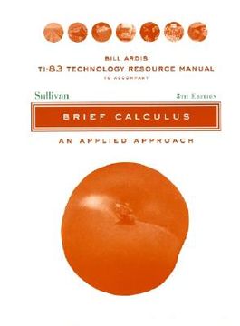 portada brief calculus, resource manual: an applied approach