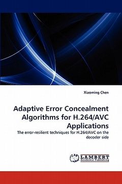 portada adaptive error concealment algorithms for h.264/avc applications (en Inglés)