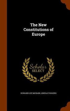 portada The New Constitutions of Europe (en Inglés)