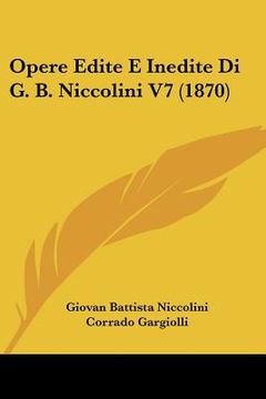 portada opere edite e inedite di g. b. niccolini v7 (1870)