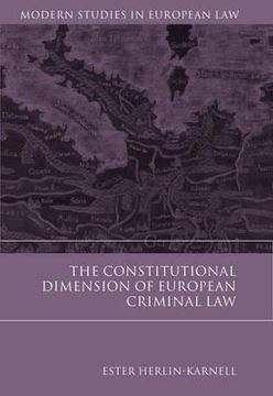 portada the constitutional dimension of european criminal law