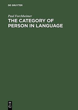 portada The Category of Person in Language