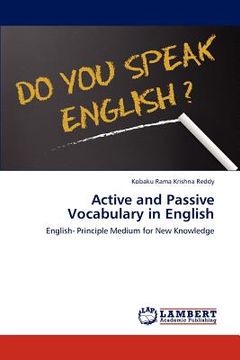 portada active and passive vocabulary in english (en Inglés)