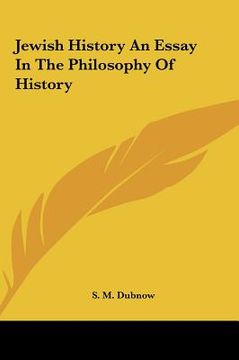 portada jewish history an essay in the philosophy of history (in English)