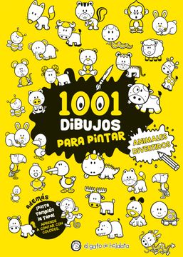 portada 1001 Dibujos Para Pintar Animales Divertidos (in Spanish)