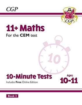 portada New 11+ cem 10-Minute Tests: Maths - Ages 10-11 Book 2 (en Inglés)