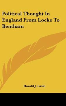 portada political thought in england from locke to bentham (en Inglés)