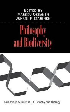 portada Philosophy and Biodiversity Hardback (Cambridge Studies in Philosophy and Biology) (en Inglés)