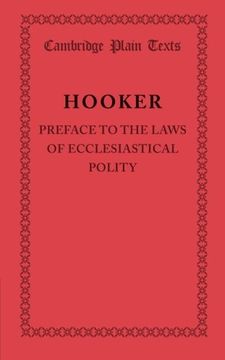 portada Preface to the Laws of Ecclesiastical Polity (Cambridge Plain Texts) 