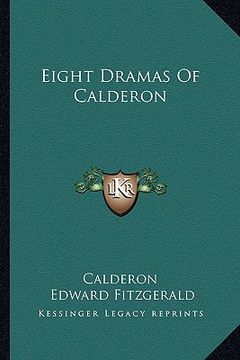 portada eight dramas of calderon