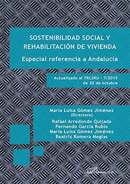 portada Sostenibilidad social y rehabilitación de vivienda. Especial referencia a Andalucía