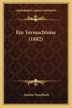 portada Ein Vermachtniss (1882) (in German)