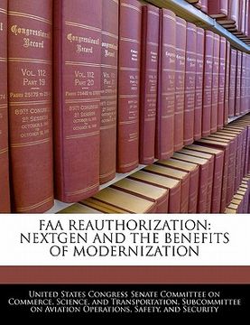 portada faa reauthorization: nextgen and the benefits of modernization