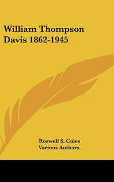 portada william thompson davis 1862-1945 (in English)
